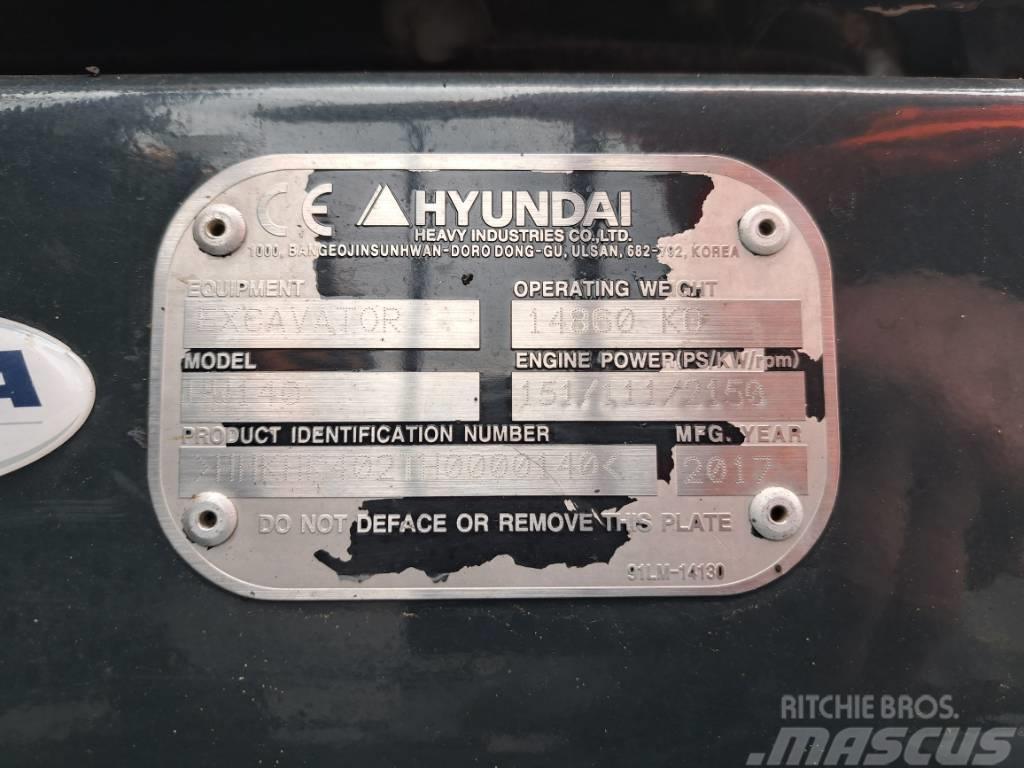 Hyundai HW140 Εκσκαφείς με τροχούς - λάστιχα