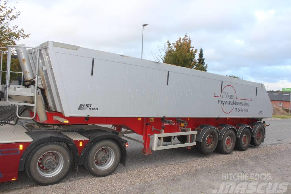 AMT TG400 4 akslet 36 m3 tip trailer med plast. Ανατρεπόμενες ημιρυμούλκες