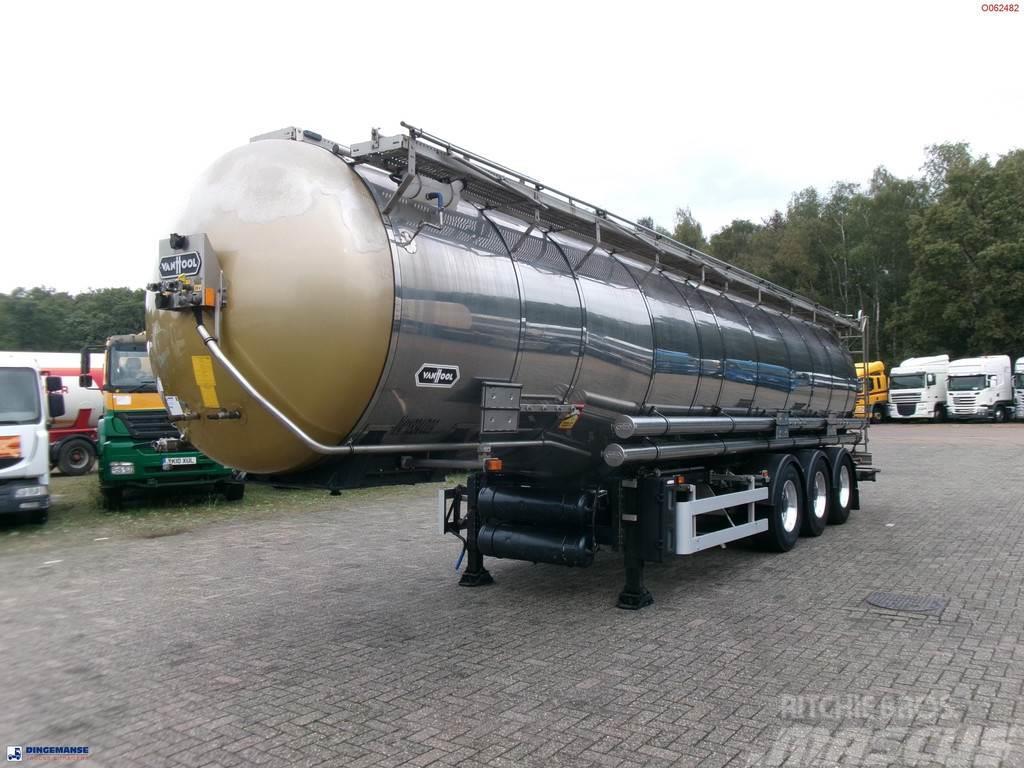 Van Hool Chemical tank inox 33 m3 / 3 comp / ADR 30-03-2024 Ημιρυμούλκες βυτίων
