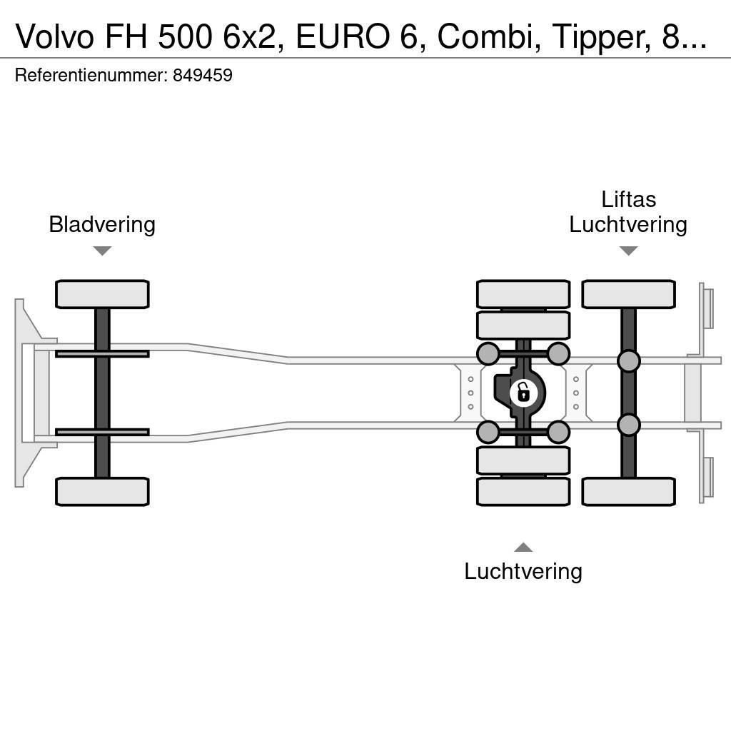 Volvo FH 500 6x2, EURO 6, Combi, Tipper, 84 M3 Φορτηγά Ανατροπή