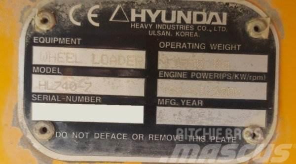 Hyundai HL 740-7 Φορτωτές με λάστιχα (Τροχοφόροι)