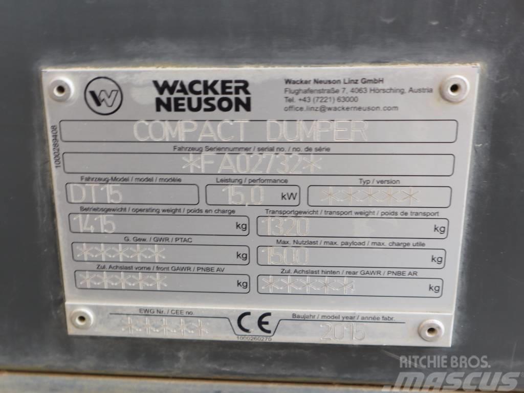 Wacker Neuson DT 15 Ερπυστριοφόρα Dumpers - Ντάμπερ