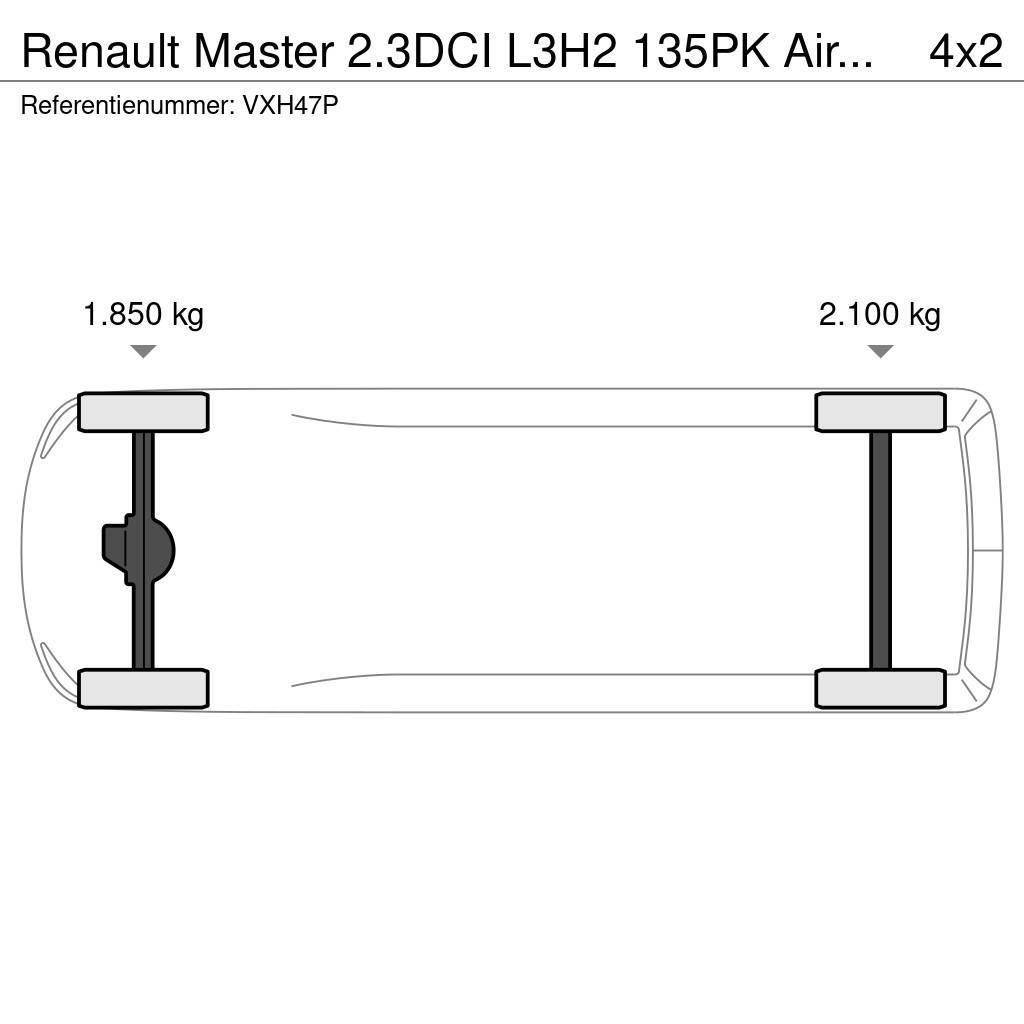 Renault Master 2.3DCI L3H2 135PK Airco Navi Cruisecontrol Κλειστού τύπου