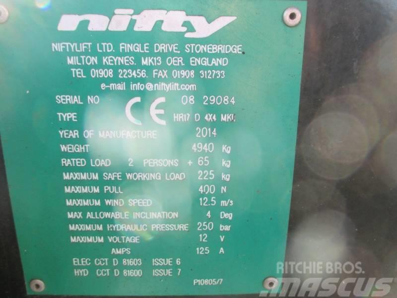 Niftylift HR 17 D 4x4 Ανυψωτήρες με αρθρωτό βραχίονα