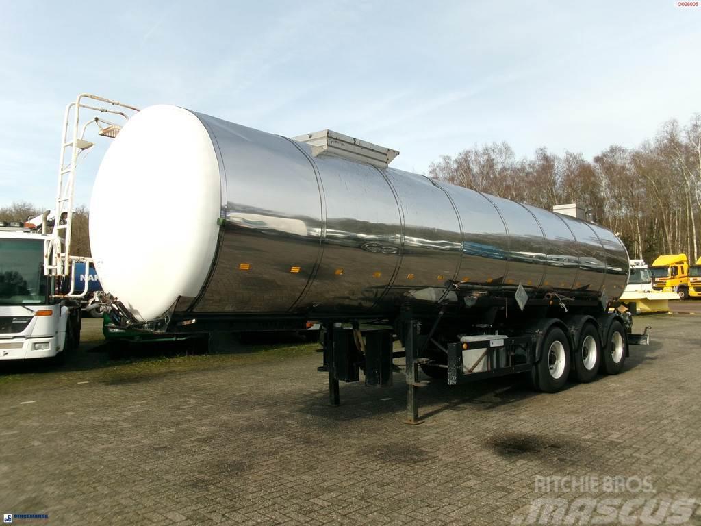 Metalovouga Bitumen / heavy oil tank inox 29 m3 / 1 comp Ημιρυμούλκες βυτίων
