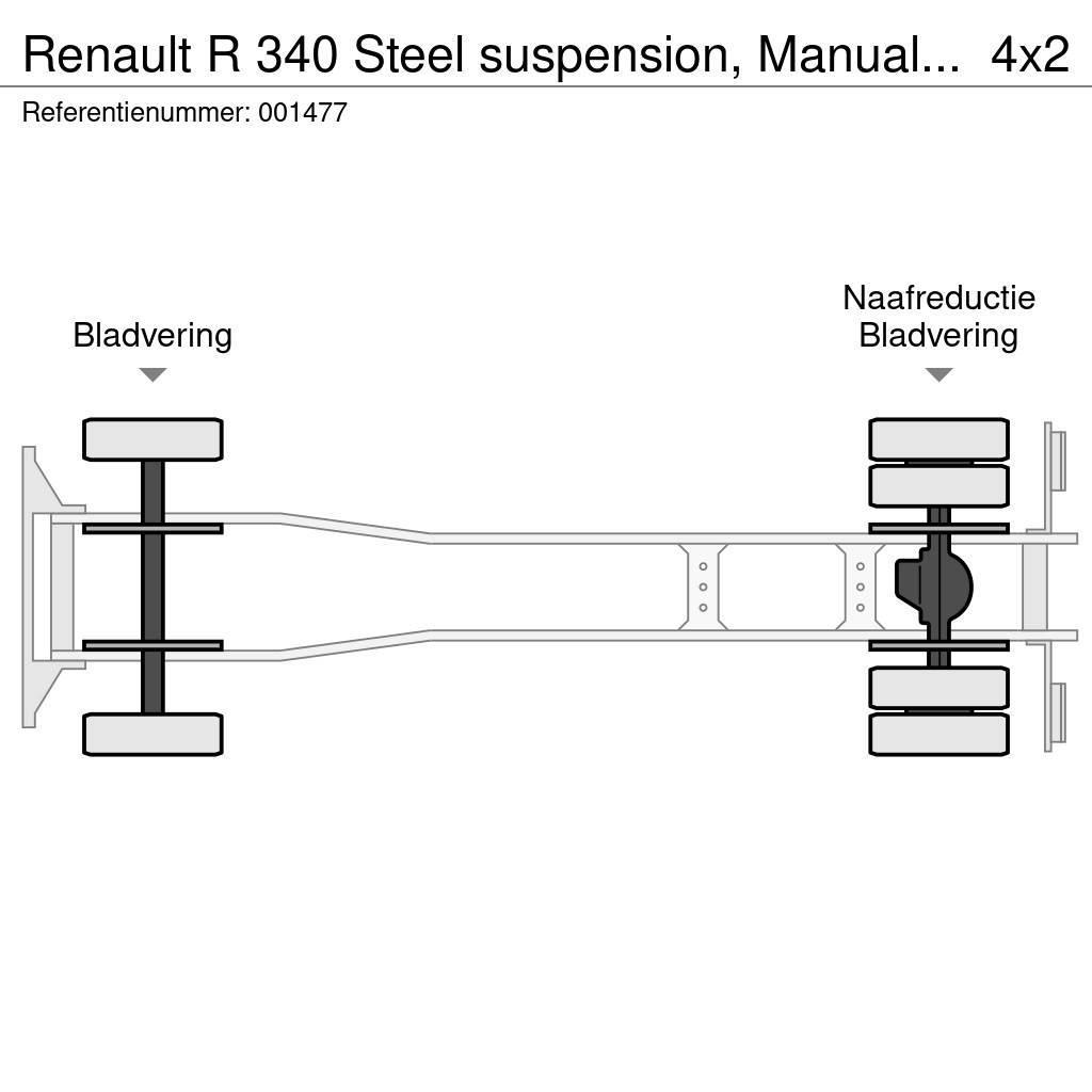 Renault R 340 Steel suspension, Manual, Telma Φορτηγά ανατροπή με γάντζο