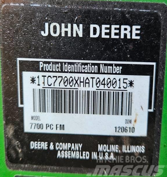 John Deere 7700 Χορτοκοπτικά διαύλων