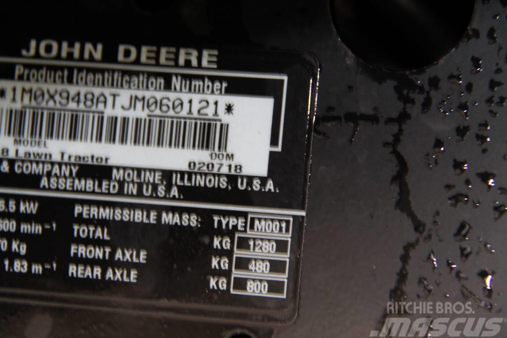 John Deere X948 Χορτοκοπτικά με καθιστό χειριστή