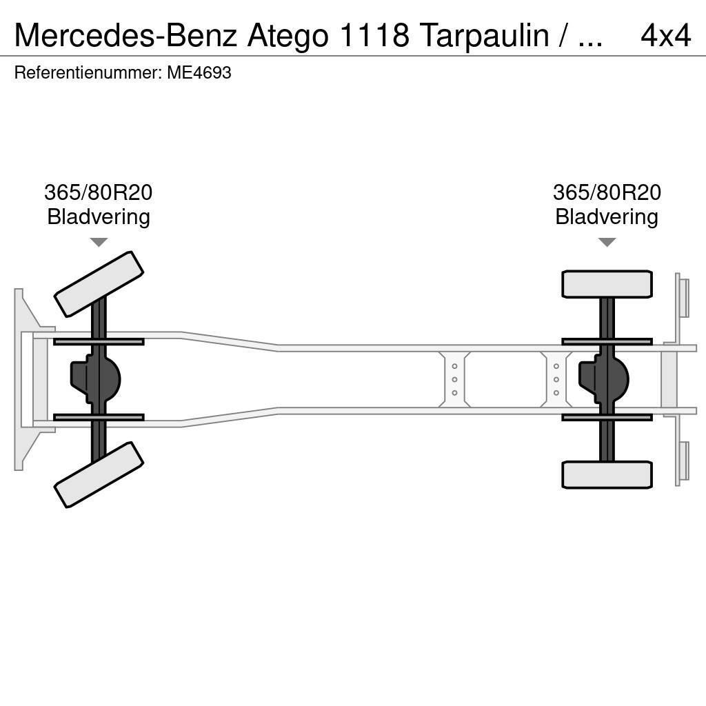 Mercedes-Benz Atego 1118 Tarpaulin / Canvas Box Truck Πυροσβεστικά οχήματα