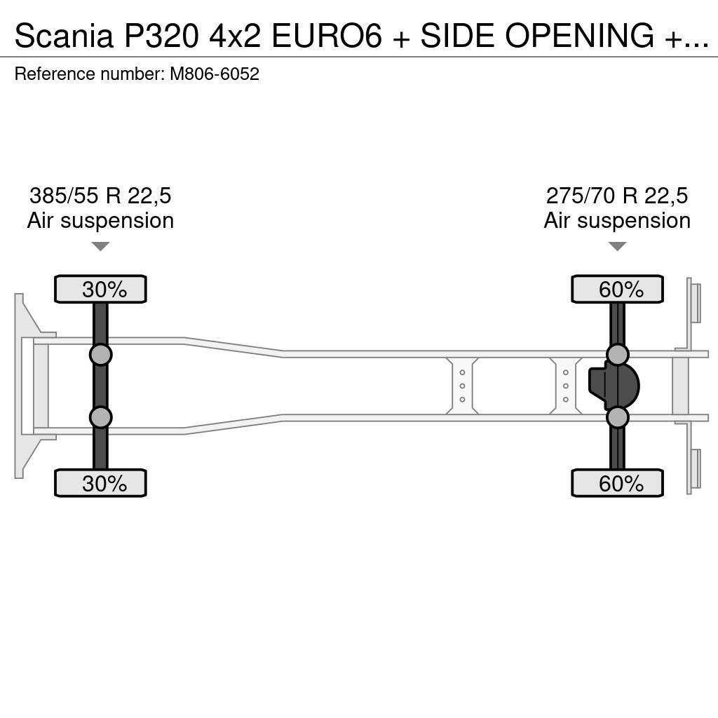 Scania P320 4x2 EURO6 + SIDE OPENING + LIFT Φορτηγά Κόφα