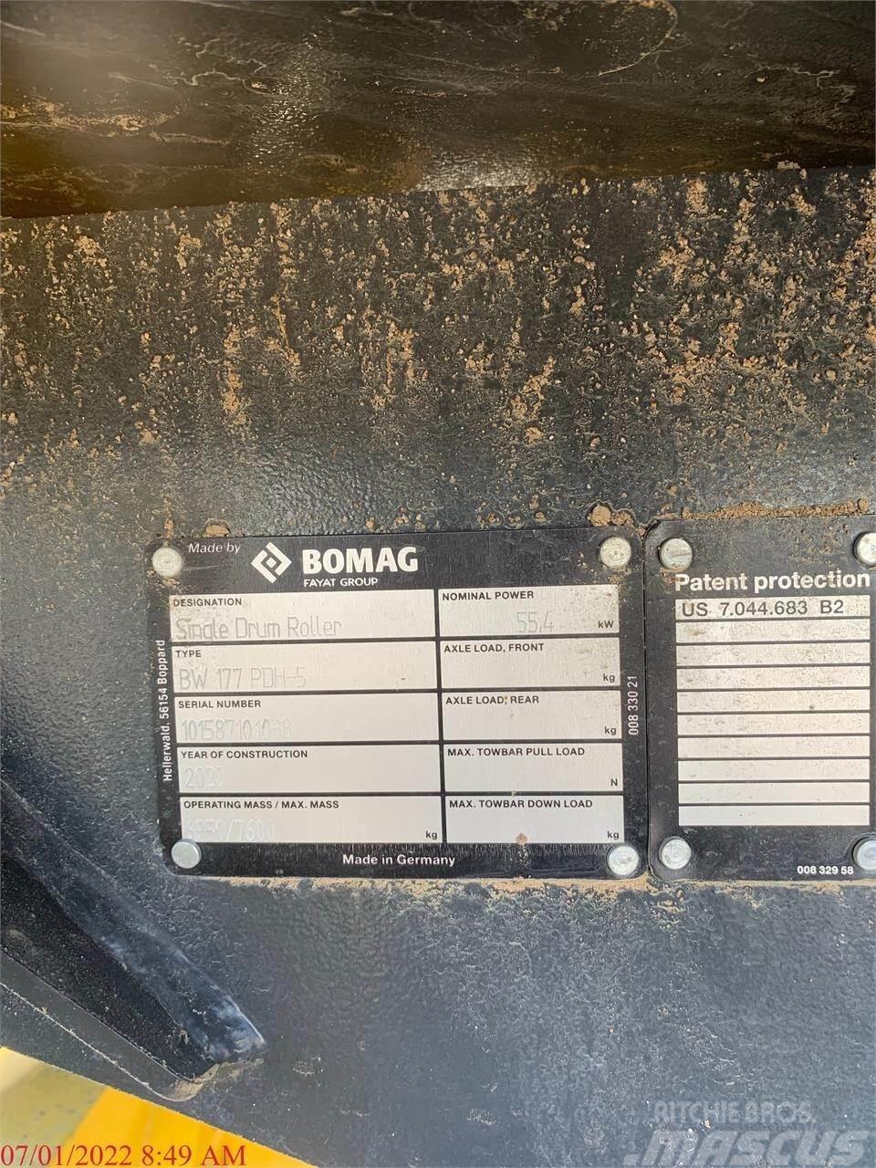 Bomag BW177PDH-5 Κύλινδροι συμπίεσης αποβλήτων