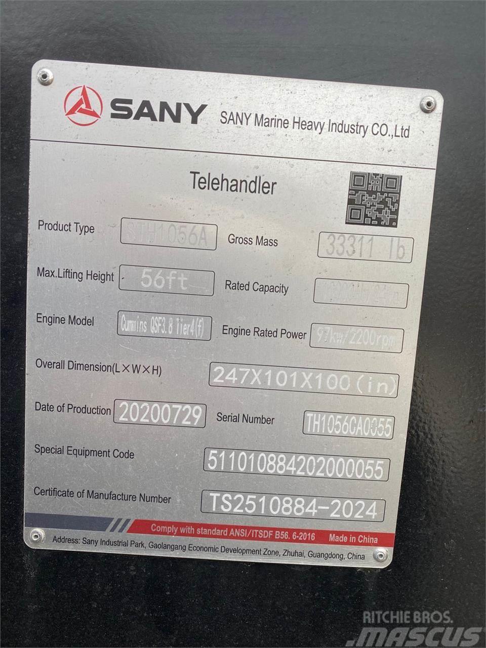 Sany STH1056A Τηλεσκοπικοί ανυψωτές