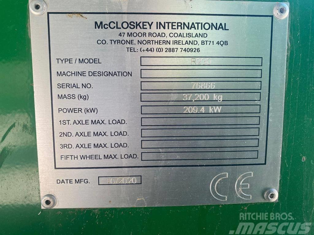 McCloskey R230 Μηχανές κοσκινίσματος