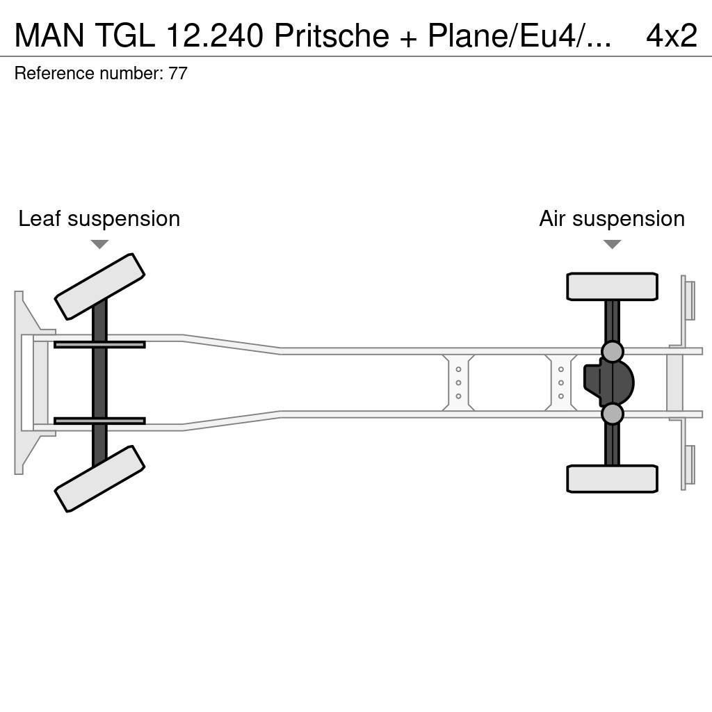 MAN TGL 12.240 Pritsche + Plane/Eu4/LBW Φορτηγά Καρότσα - Κουρτίνα