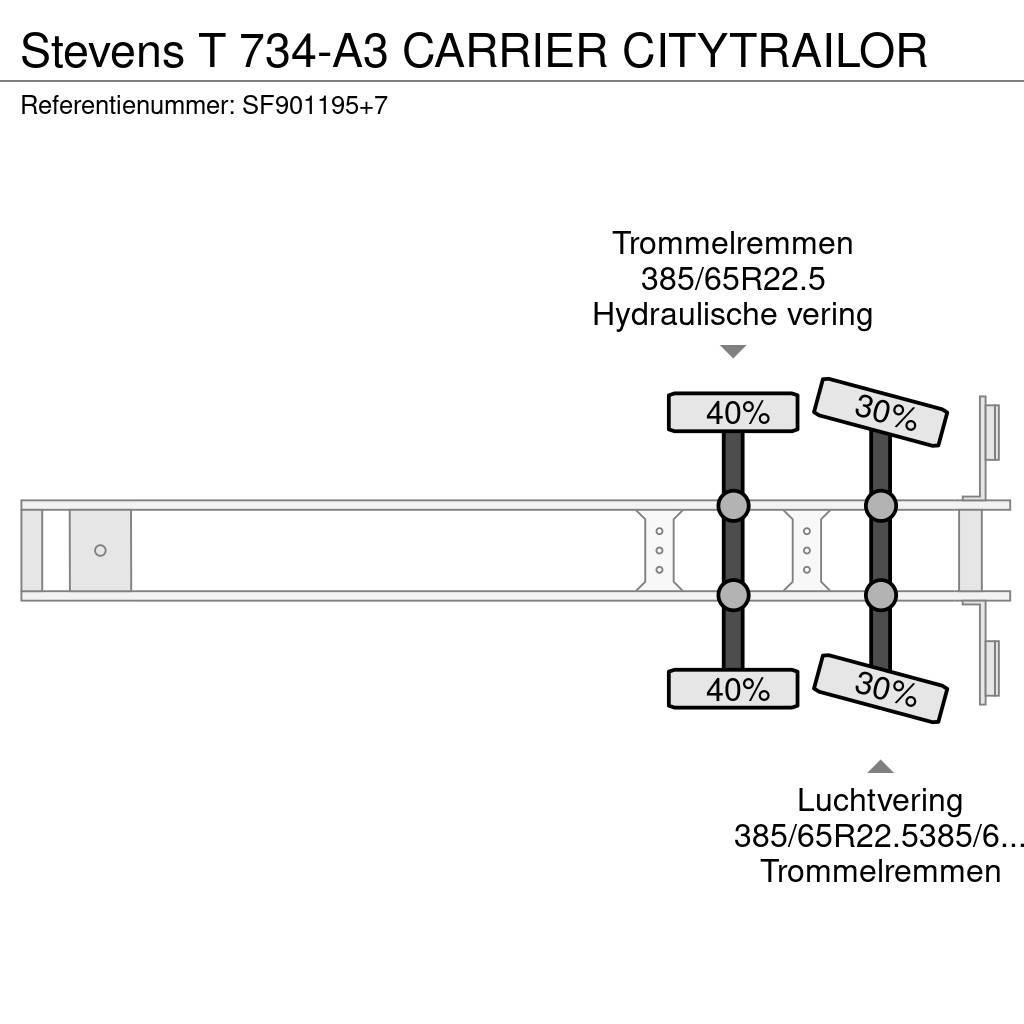Stevens T 734-A3 CARRIER CITYTRAILOR Ημιρυμούλκες ψυγείο