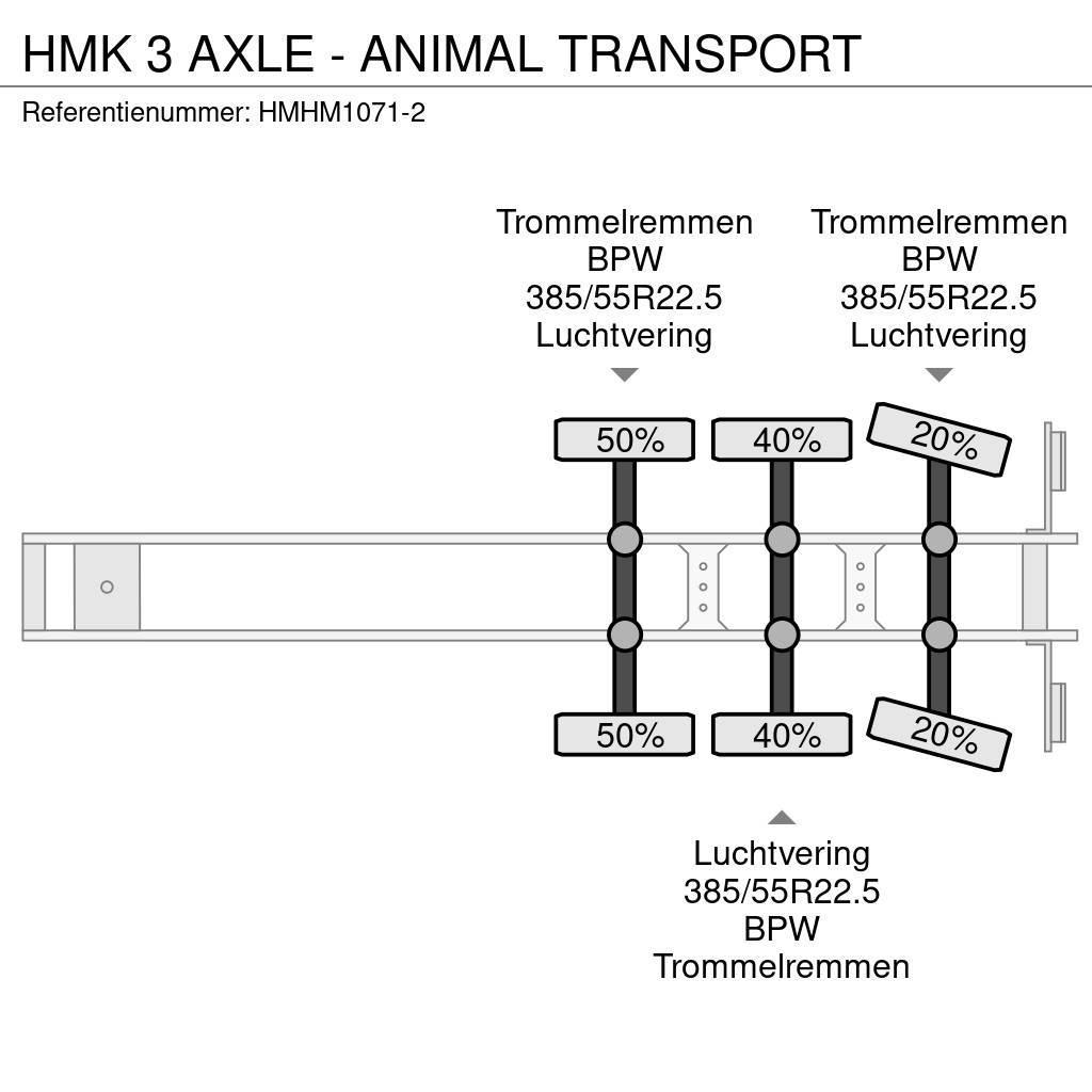  HMK 3 AXLE - ANIMAL TRANSPORT Ημιρυμούλκες μεταφοράς ζώων