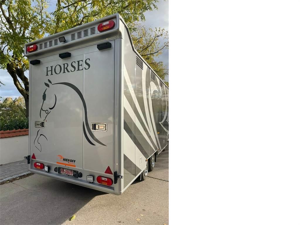 Blomenröhr / Niehoff 4-5 Pferde und Wohnung Ημιρυμούλκες μεταφοράς ζώων