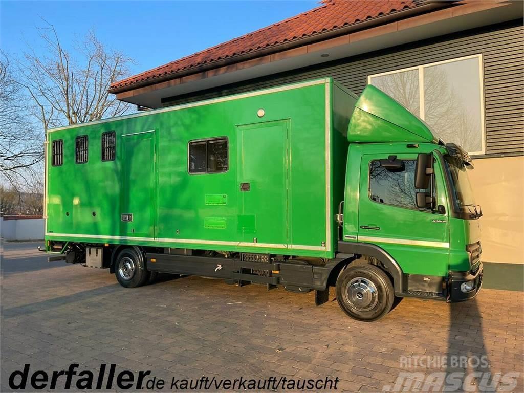 MERCEDES-BENZ Atego 1018 4 Pferde Euro 5 Automatik Klima Φορτηγά μεταφοράς ζώων