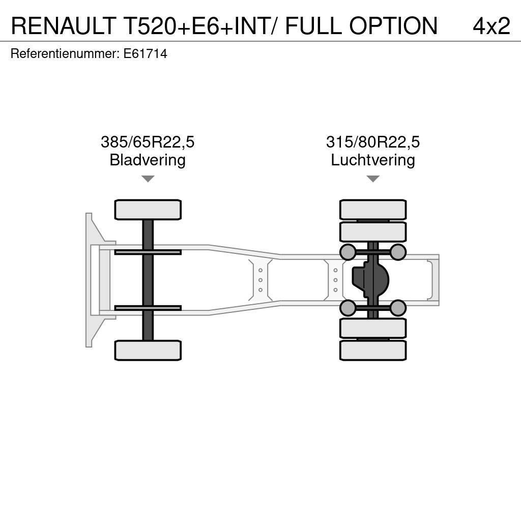 Renault T520+E6+INT/ FULL OPTION Τράκτορες