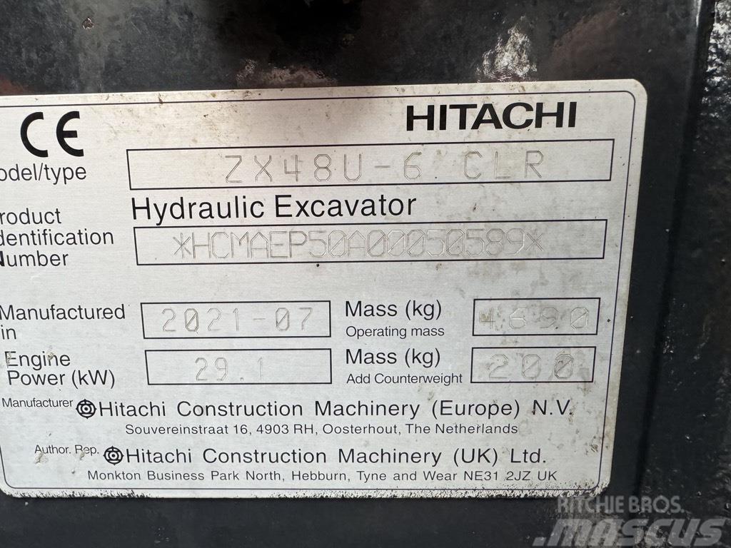 Hitachi zx48U-6 Εκσκαφάκι (διαβολάκι) < 7t