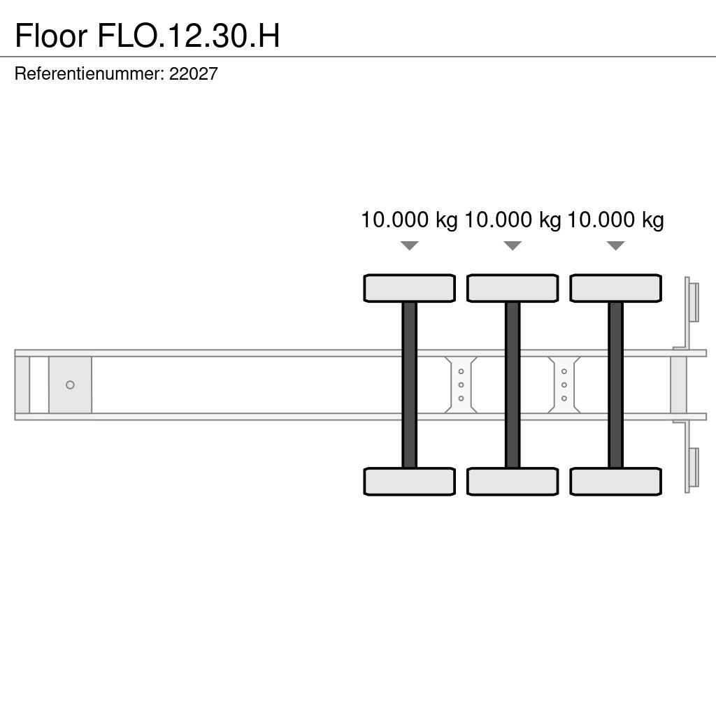 Floor FLO.12.30.H Επίπεδες/πλευρικώς ανοιγόμενες ημιρυμούλκες