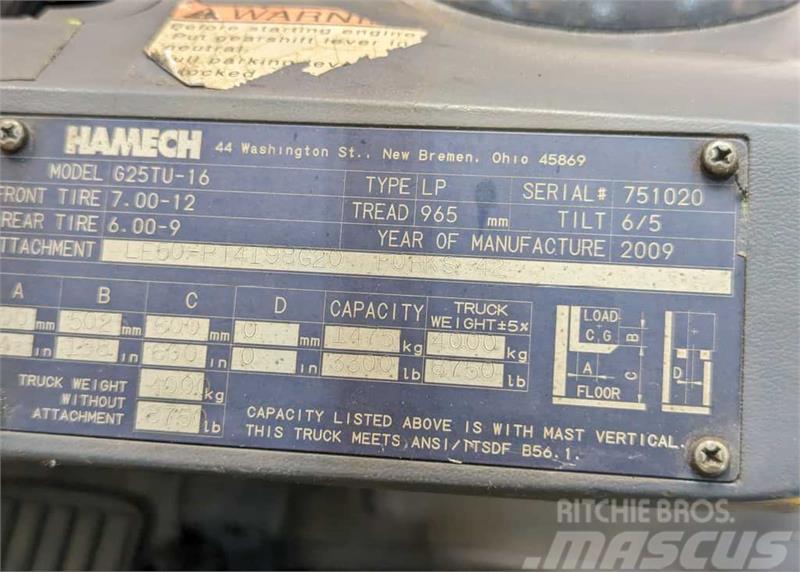Hamech G25T-16 Περονοφόρα ανυψωτικά κλαρκ - άλλα