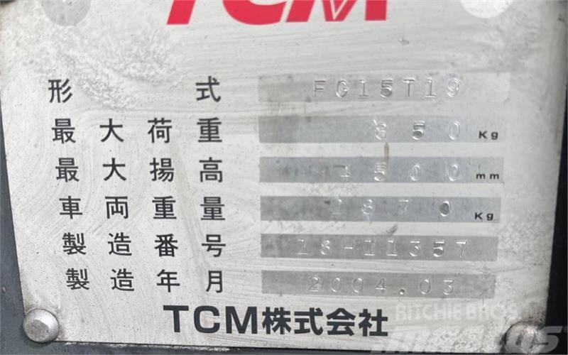 TCM FG15T19 Περονοφόρα ανυψωτικά κλαρκ - άλλα