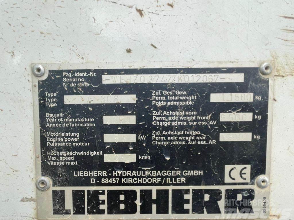 Liebherr A 308 Εκσκαφείς με τροχούς - λάστιχα