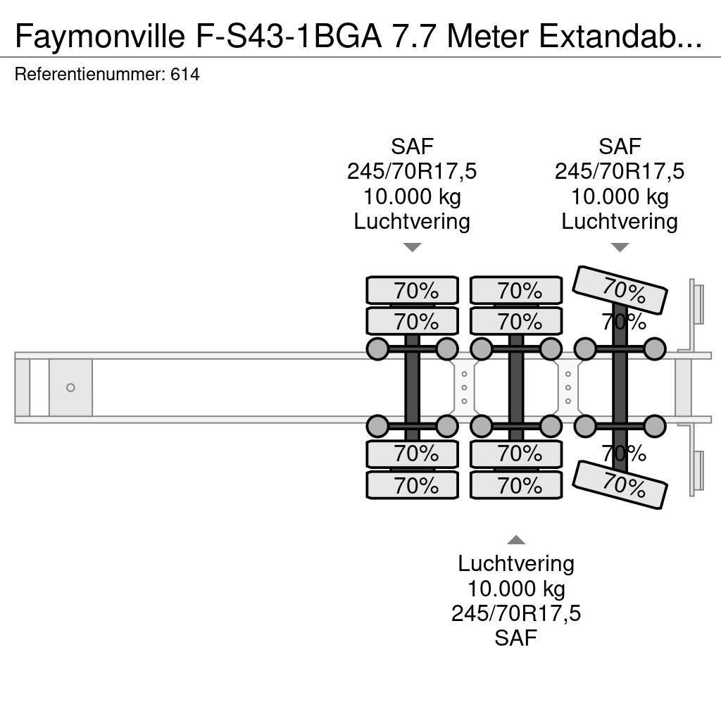 Faymonville F-S43-1BGA 7.7 Meter Extandable MEGA Topcondition! Ημιρυμούλκες κόφα