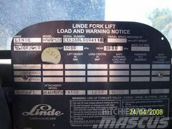 Linde H140/1200 Μηχανές χειρισμού εμπορευματοκιβωτίων