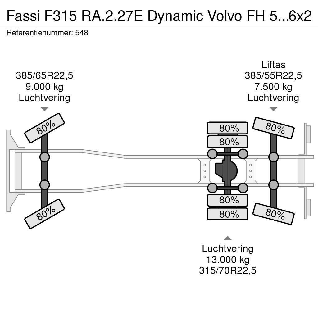 Fassi F315 RA.2.27E Dynamic Volvo FH 500 6x2 Euro 6! Γερανοί παντός εδάφους
