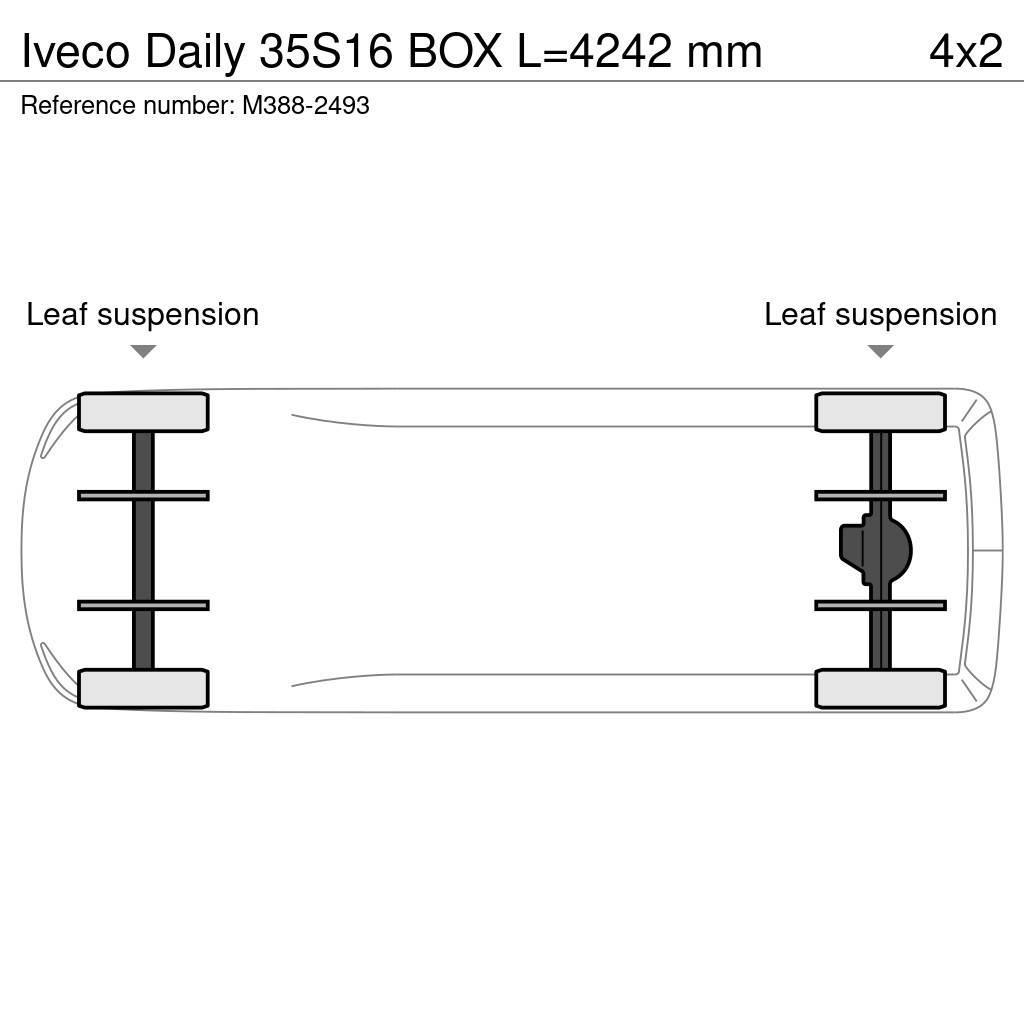 Iveco Daily 35S16 BOX L=4242 mm Άλλα Vans