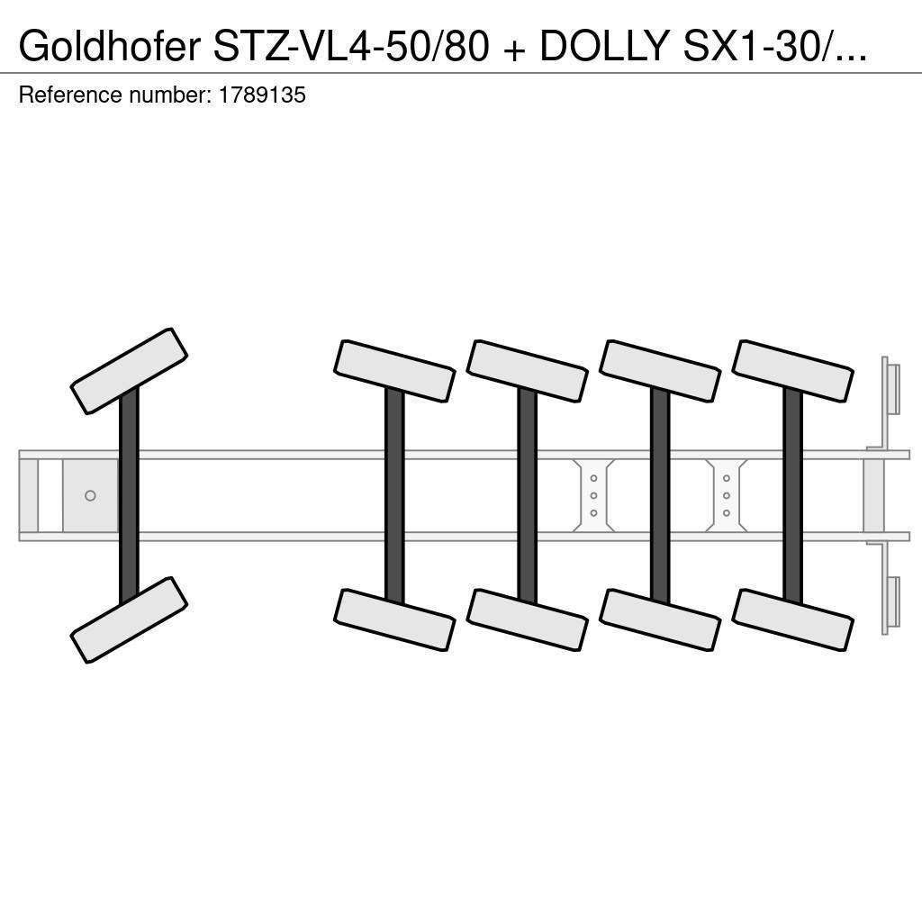 Goldhofer STZ-VL4-50/80 + DOLLY SX1-30/80 1+4 LOWLOADER/DIEP Ημιρυμούλκες με χαμηλό δάπεδο