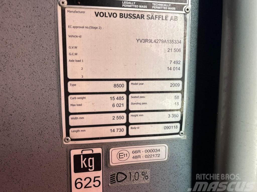 Volvo B12M 8500 6x2 58 SATS / 18 STANDING / EURO 5 Υπεραστικά Λεωφορεία 