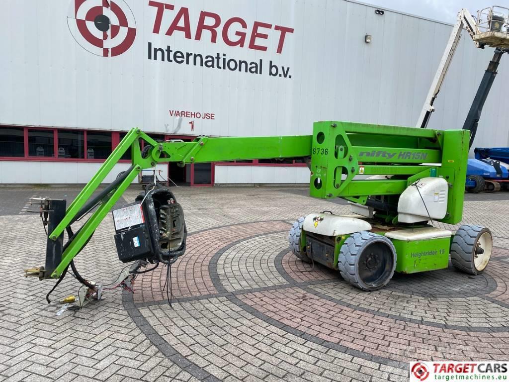 Niftylift HR15NDE Articulating BiFuel Boom Lift 15.5M DEFECT Compact self-propelled boom lifts