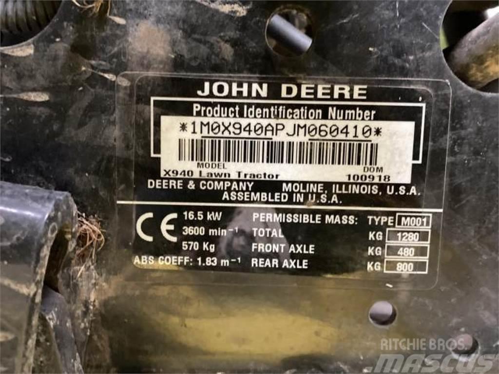 John Deere X940 Χορτοκοπτικά ώθησης