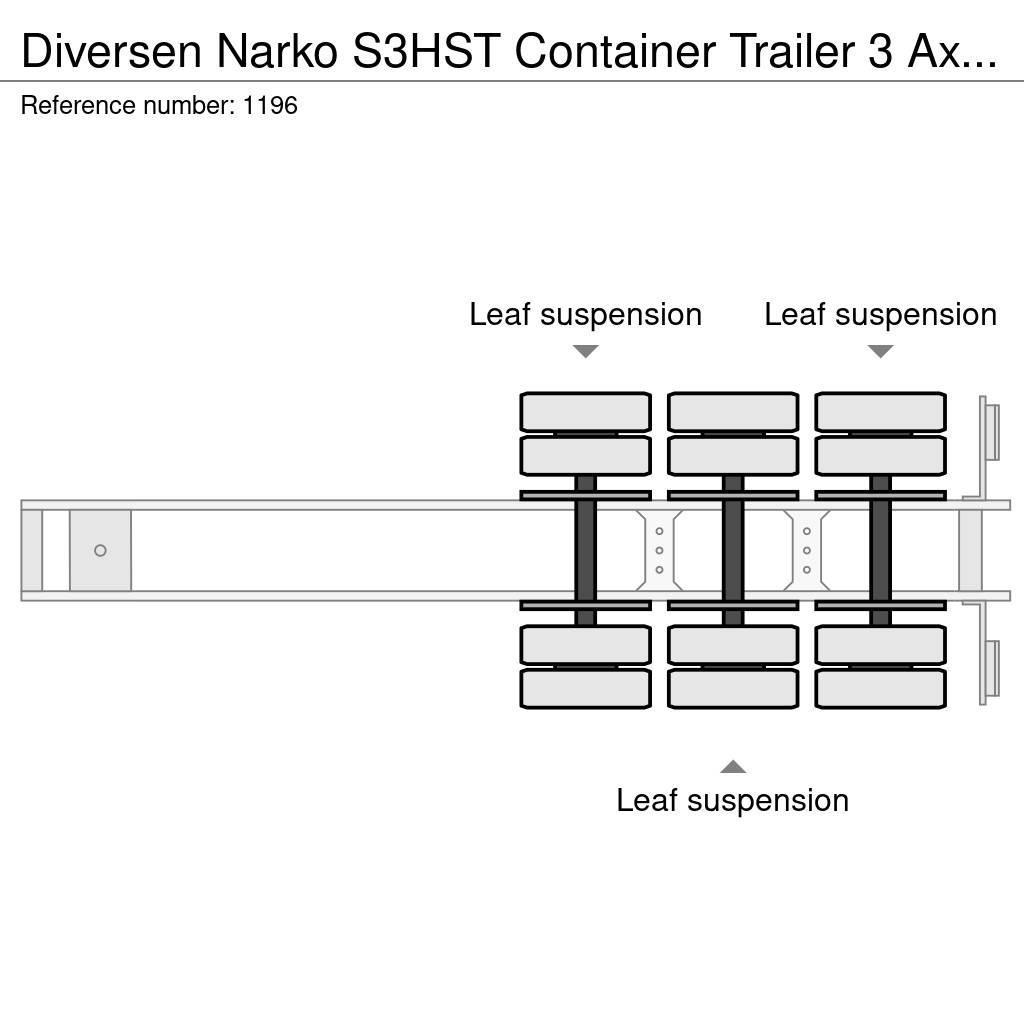 Närko S3HST Container Trailer 3 Axle BPW Ημιρυμούλκες Container