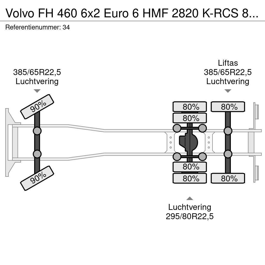 Volvo FH 460 6x2 Euro 6 HMF 2820 K-RCS 8 x Hydr Crane Ye Γερανοί παντός εδάφους