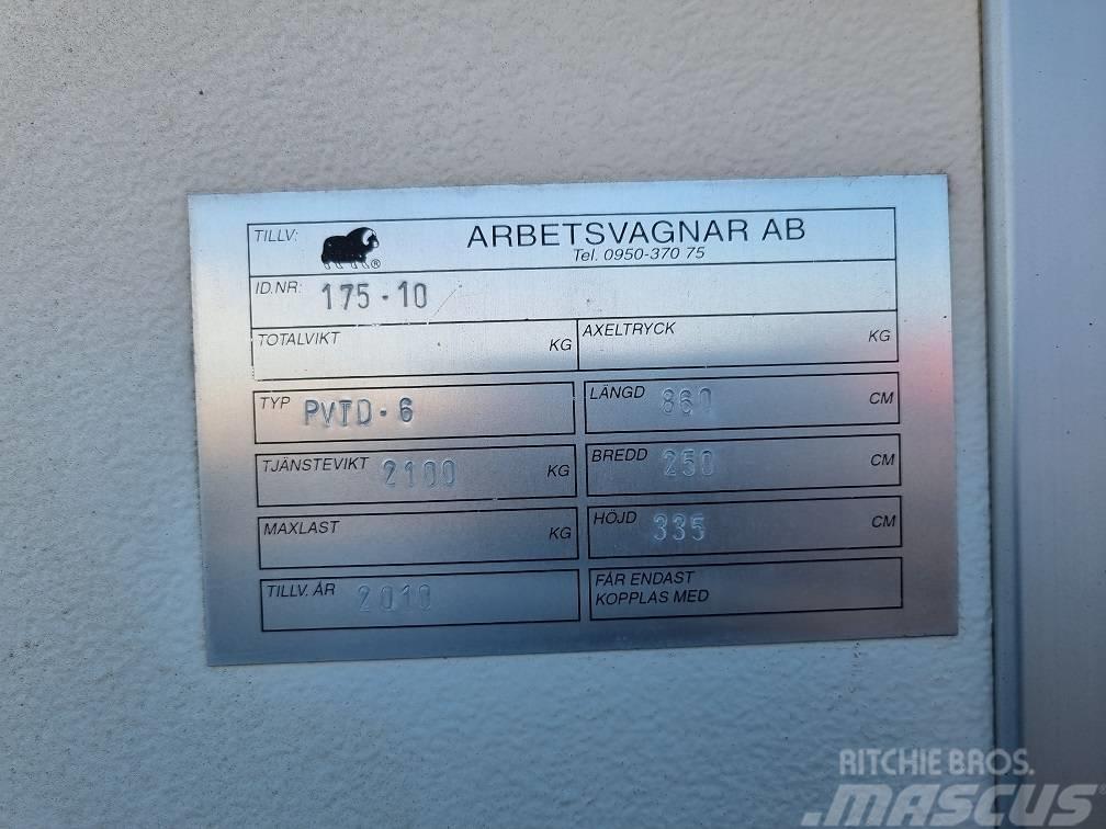  Arbetsvagnar AB PVTD6 Υπόστεγα κατασκευών