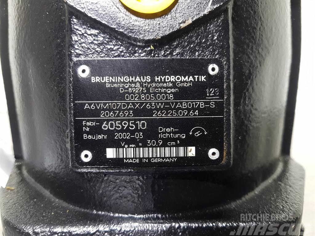 Brueninghaus Hydromatik A6VM107DAX/63W - Drive motor/Fahrmotor/Rijmotor Υδραυλικά