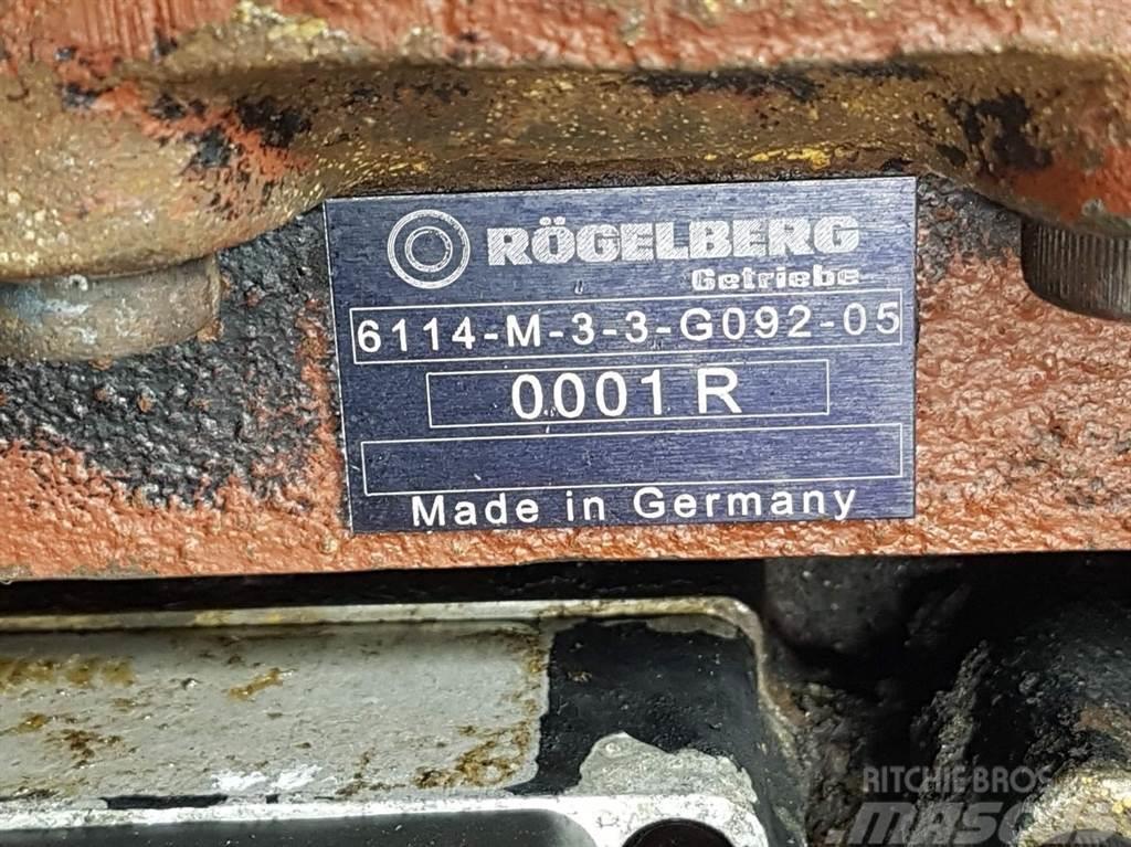  Rögelberg 6114-M-3-3-G092-Transmission/Getriebe/Tr Μετάδοση κίνησης