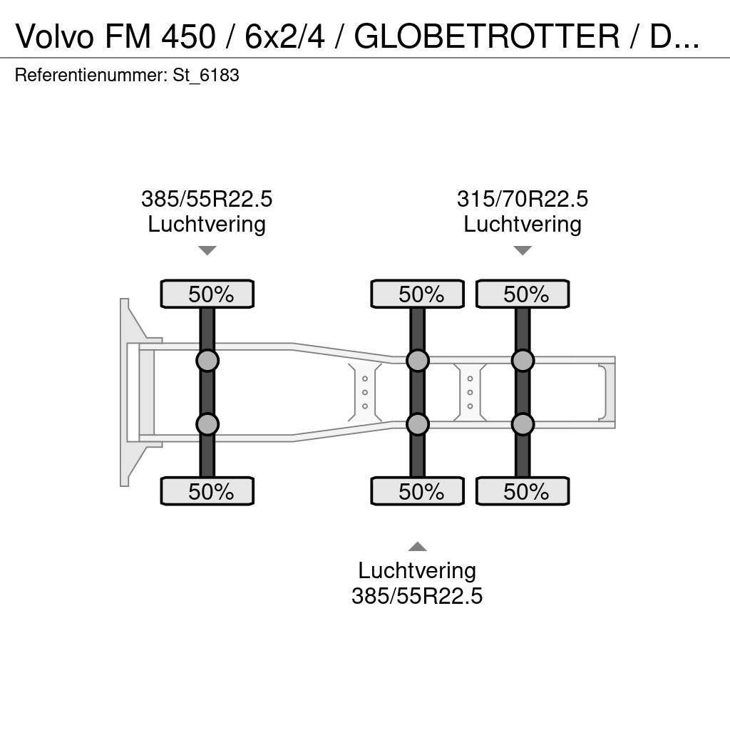 Volvo FM 450 / 6x2/4 / GLOBETROTTER / DYNAMIC STEERING / Τράκτορες