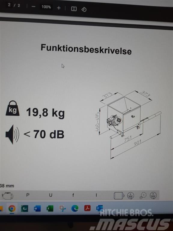 Funki 60 mm optagerstation 2 stk. Άλλα μηχανήματα κτηνοτροφίας και εξαρτήματα