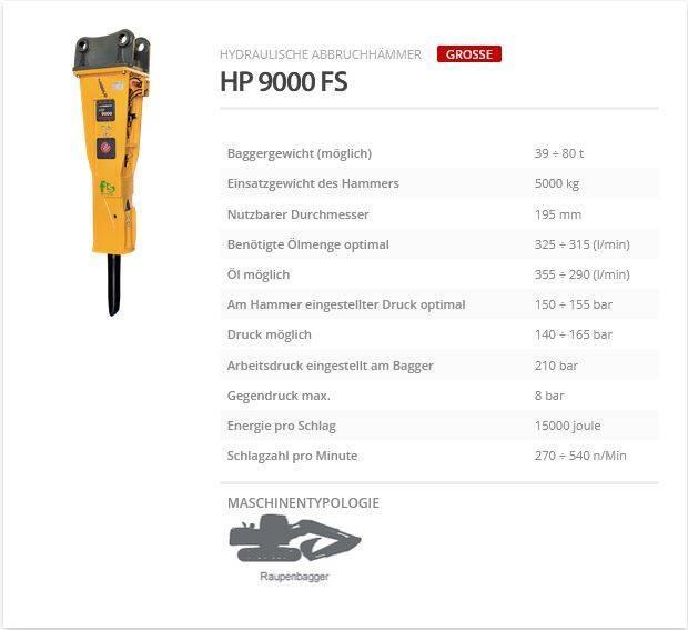 Indeco HP 9000 FS Σφυριά / Σπαστήρες