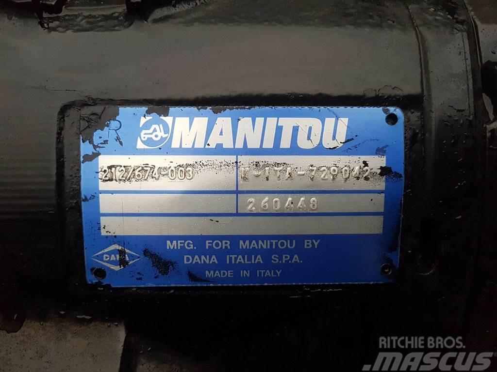 Manitou MT1840-Spicer Dana 212/674-003-Axle/Achse/As Άξονες