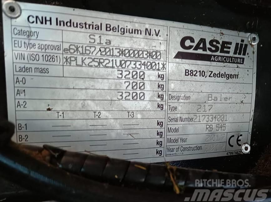 Case IH RB 545 Πρέσες κυλινδρικών δεμάτων