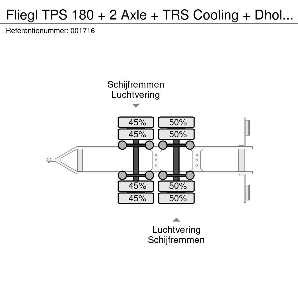 Fliegl TPS 180 + 2 Axle + TRS Cooling + Dhollandia Lift Ρυμούλκες ψυγείο