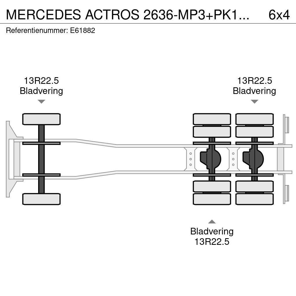 Mercedes-Benz ACTROS 2636-MP3+PK18002/4EXT Φορτηγά Kαρότσα με ανοιγόμενα πλαϊνά