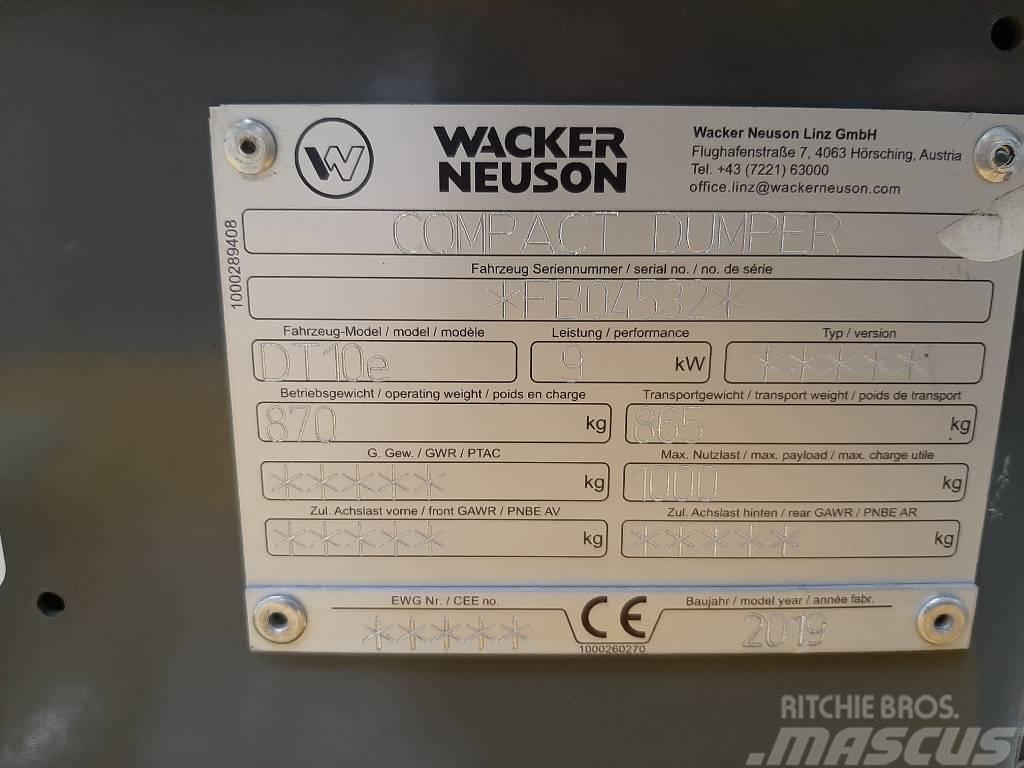 Wacker Neuson DT10e Ερπυστριοφόρα Dumpers - Ντάμπερ