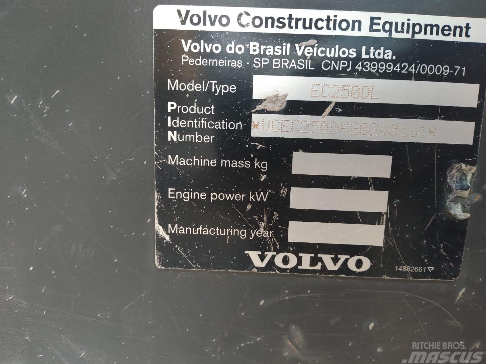 Volvo EC 250 D L Εκσκαφείς με ερπύστριες
